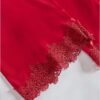 Ensemble Femme 5 Pièces en Dentelle Brodée – Débardeur, Short, Pantalon Long, Nuisette et Robe à Manches Longues