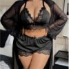 Chemise de Nuit Camisole en Dentelle avec Bordure en Dentelle – Douceur, Élégance et Féminité