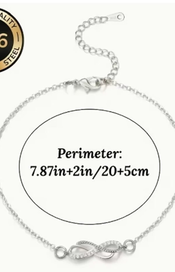 Rectangle 856 Bracelet de Cheville Tendance pour Femme – Bijou de Pied Élégant et Ajustable
