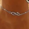 Rectangle 861 Bracelet de Cheville Tendance pour Femme – Bijou de Pied Élégant et Ajustable
