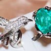 Bague colibri en pierre synthétique – Bijou Femme Original et Raffiné