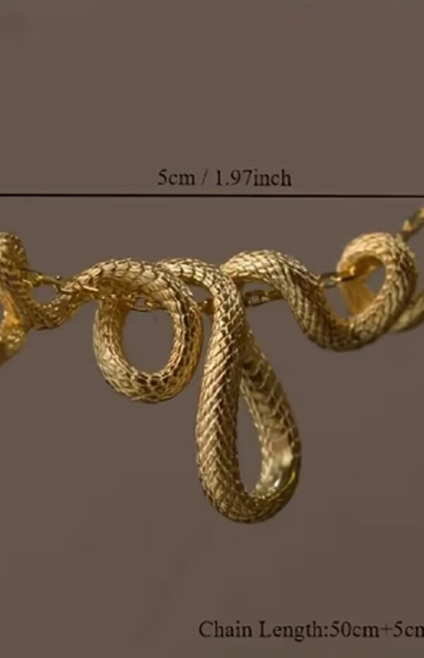Rectangle 863 (3) Collier Serpent Enroulé Tendance – Bijou Audacieux et Mystique pour Femme