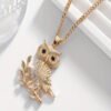 Rectangle 864 (2) Pendentif de Collier Hibou Mignon – Bijou Animal Charmant pour Femme