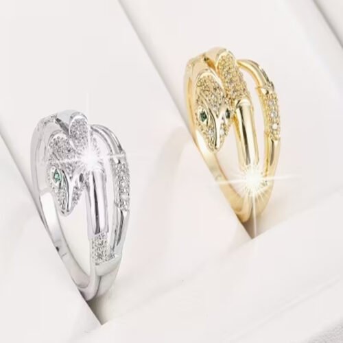 Bague Serpent Unique pour Femme – Anneau Ajustable au Style Audacieux et Élégant
