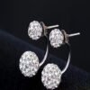 1 Paire (2 Pièces) de Boucles d'Oreilles à Paillettes – Puces Éclatantes et Festives pour Femme