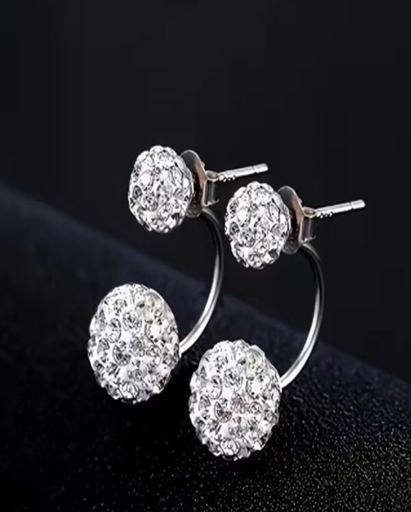 1 Paire (2 Pièces) de Boucles d'Oreilles à Paillettes – Puces Éclatantes et Festives pour Femme
