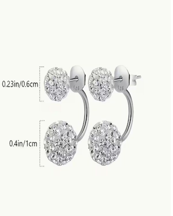 1 Paire (2 Pièces) de Boucles d'Oreilles à Paillettes – Puces Éclatantes et Festives pour Femme