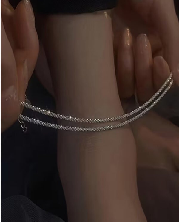 Lot de 2 Chevillères Simples et Scintillantes – Bijoux de Pied Élégants et Ajustables