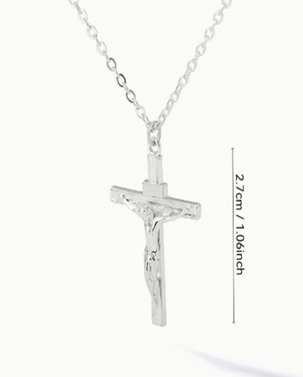 Rectangle 865 (4) Collier Croix Tendance en Acier Inoxydable – Bijou Intemporel et Robuste Unisexe