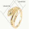 Rectangle 866 Bague Serpent Unique pour Femme – Anneau Ajustable au Style Audacieux et Élégant