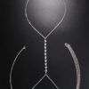 Chaîne de Poitrine Scintillante avec Strass pour Femme – Bijou de Corps Glamour et Audacieux
