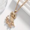 Rectangle 866 (2) Pendentif de Collier Hibou Mignon – Bijou Animal Charmant pour Femme