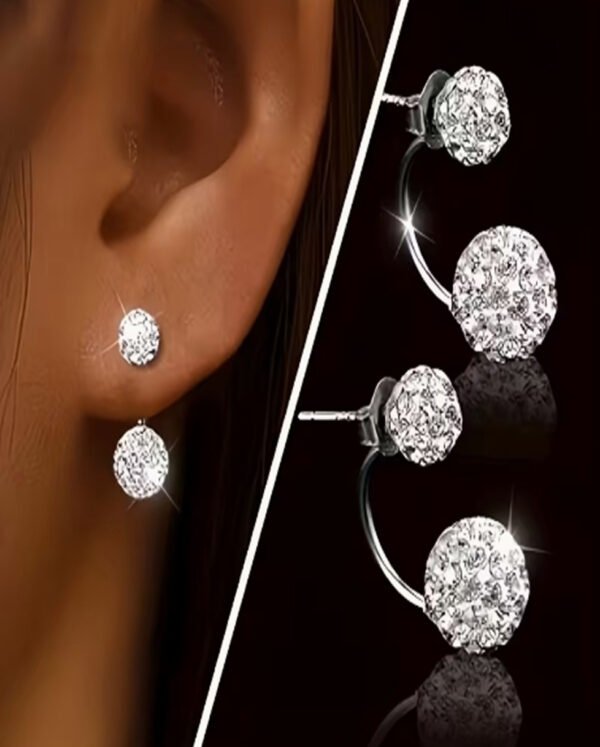 1 Paire (2 Pièces) de Boucles d'Oreilles à Paillettes – Puces Éclatantes et Festives pour Femme