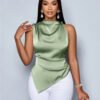 Débardeur Élégant en Maille Fine – Haut Sans Manches Chic & Tendance Mode