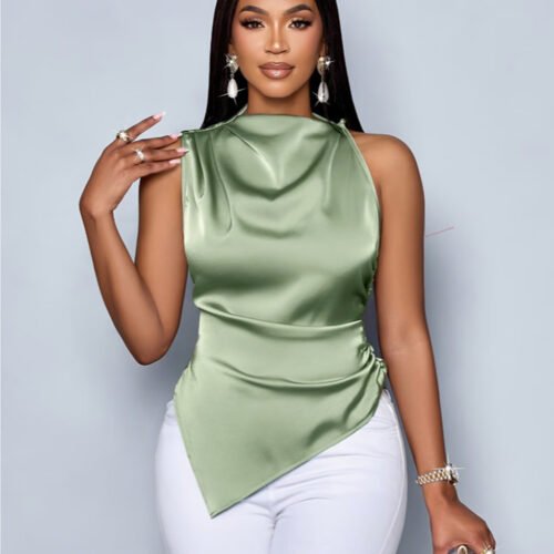 Débardeur Élégant en Maille Fine – Haut Sans Manches Chic & Tendance Mode