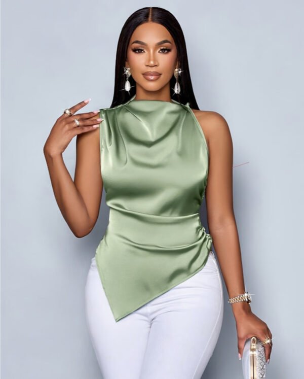 Rectangle 868 Débardeur Élégant en Maille Fine – Haut Sans Manches Chic & Tendance Mode