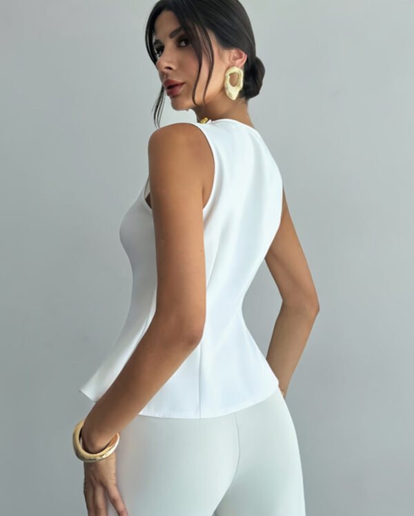 Haut Élégant Décoratif pour Femme – Top Habillé avec Détails Travaillés
