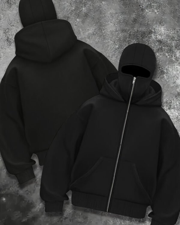 Sweat à Capuche Décontracté à Double Col et Double Capuche – Hoodie Superposé Cosy