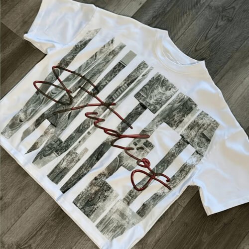 T-Shirt Blanc Vintage Y2K