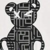 Rectangle 868 Ensemble d’Été Deux Pièces pour Homme : T-Shirt Col Rond et Short à Motif Ours Labyrinthe Tendance