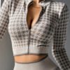 Veste de Sport Courte à Manches Évasées – Haut de Yoga Sans Couture & Séchage Rapide