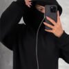Sweat à Capuche Décontracté à Double Col et Double Capuche – Hoodie Superposé Cosy