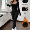 Combinaison d'Automne Ajustée à Manches Longues – Effet Seconde Peau Ultra-Stretch & Lavable en Machine