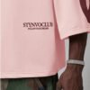 T-Shirt Streetwear Oversize STIVOCLUB pour Homme – Coupe Ample en Maille Patchwork Édition Été