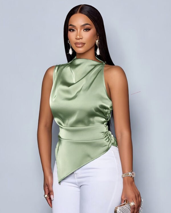 Rectangle 870 Débardeur Élégant en Maille Fine – Haut Sans Manches Chic & Tendance Mode