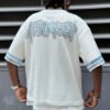 Rectangle 870 Maillot de Baseball d’Été pour Homme – Coupe Ample en Maille avec Imprimé Lettres Décontracté