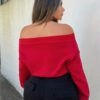 Sweat Court à Épaules Dénudées et Imprimé Lettres – Crop Hoodie Streetwear Glam
