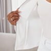 Veste Blanche Élégante à Col Montant – Blazer Couture avec Patchwork Paisley et Dentelle