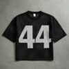 T-Shirt Manches Courtes en Maille Ajourée – Style Streetwear et Look Sportif Jeune