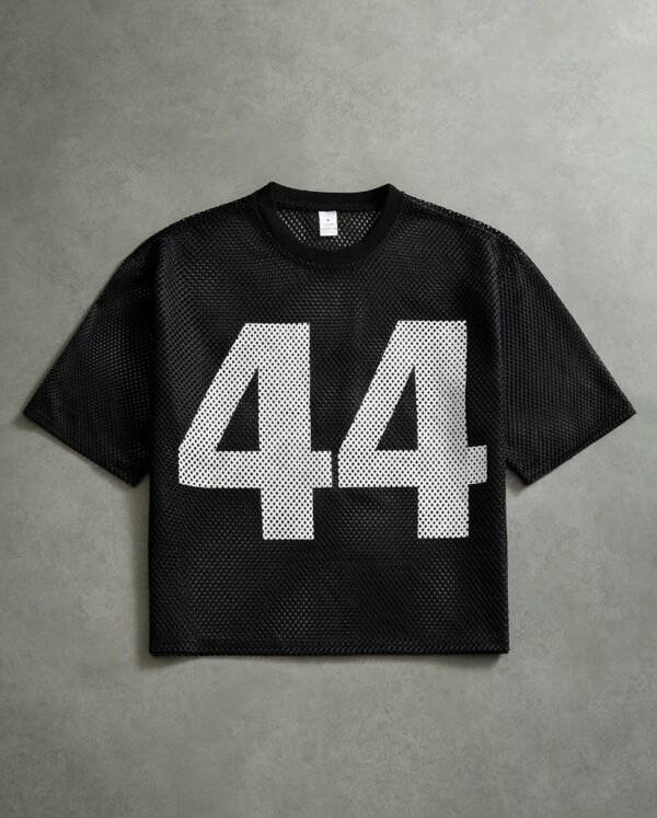 T-Shirt Manches Courtes en Maille Ajourée – Style Streetwear et Look Sportif Jeune