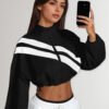 Rectangle 873 Veste de Sport Active à Col Montant – Coupe-Vent Ajustable et Cintrable