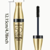 HUASURV Mascara 5D – Effet Extensions de Cils Noirs Longs, Longueur et Volume Naturels