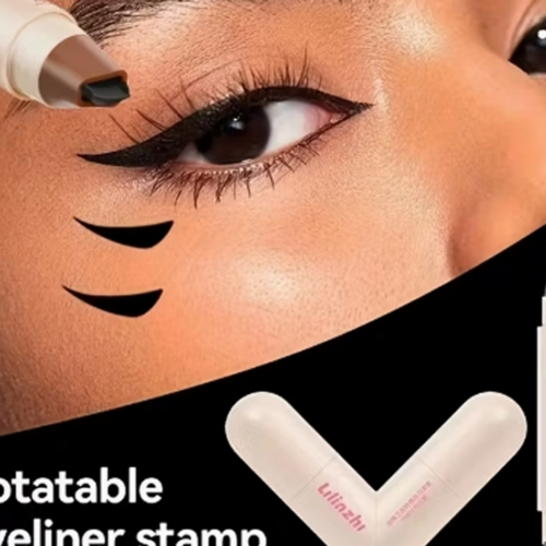 Stylo Eyeliner Double Pointe Rotative 2-en-1 – Marqueur pour les Yeux Imperméable et Anti-Bavures