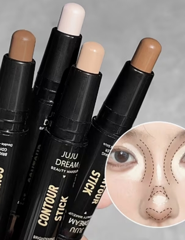 Stylo Anticernes et Correcteur Double Embout – Stick Contouring Mat Polyvalent Haute Définition