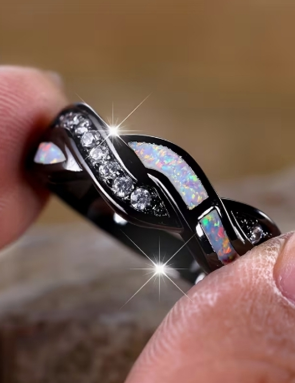 Bague de Promesse 1 Pièce au Style Gothique Celtique – Anneau Mystique et Symbolique
