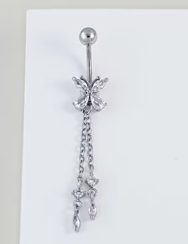 Piercing de Nombril Minimaliste Papillon – Bijou Délicat et Tendance