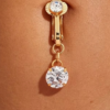 Rectangle 877 (13) Faux Piercing Corporel Élégant pour Femme – Bijou Amovible sans Perçage Tendance