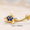 Piercing de Nombril Percé Tendance pour Femme – Bague de Ventre Élégante et Scintillante