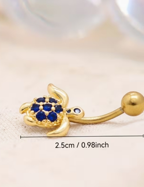 Piercing de Nombril Percé Tendance pour Femme – Bague de Ventre Élégante et Scintillante