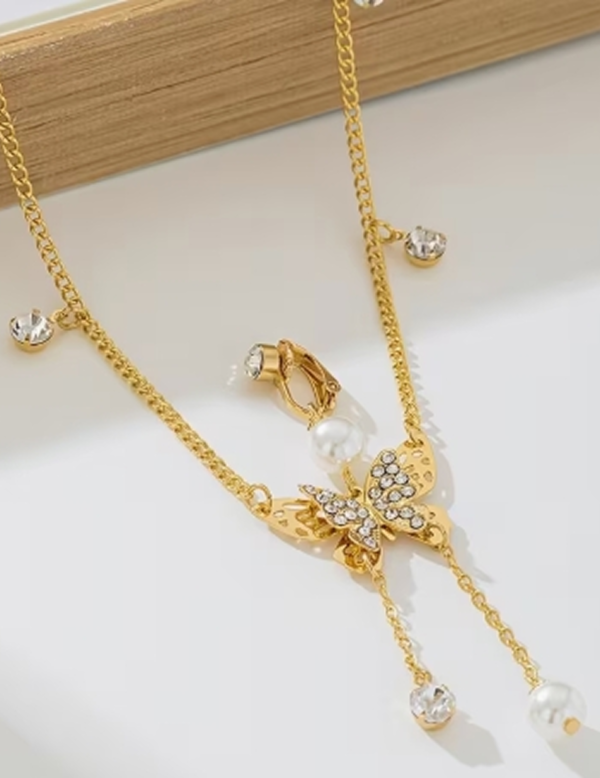 Chaîne de Corps Ajustable avec Faux Piercing Nombril – Bijou de Taille Sans Perçage Tendance pour Femme