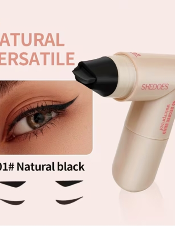 Stylo Eyeliner Double Pointe Rotative 2-en-1 – Marqueur pour les Yeux Imperméable et Anti-Bavures