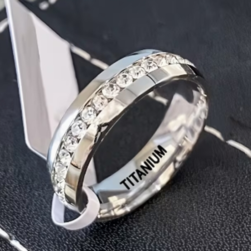 bague en acier titane résistante à l'usure