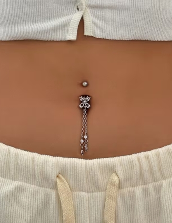 Piercing de Nombril Minimaliste Papillon – Bijou Délicat et Tendance