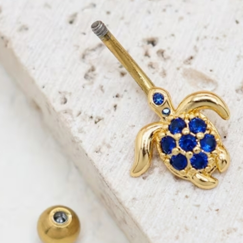 Piercing de Nombril Percé Tendance pour Femme – Bague de Ventre Élégante et Scintillante