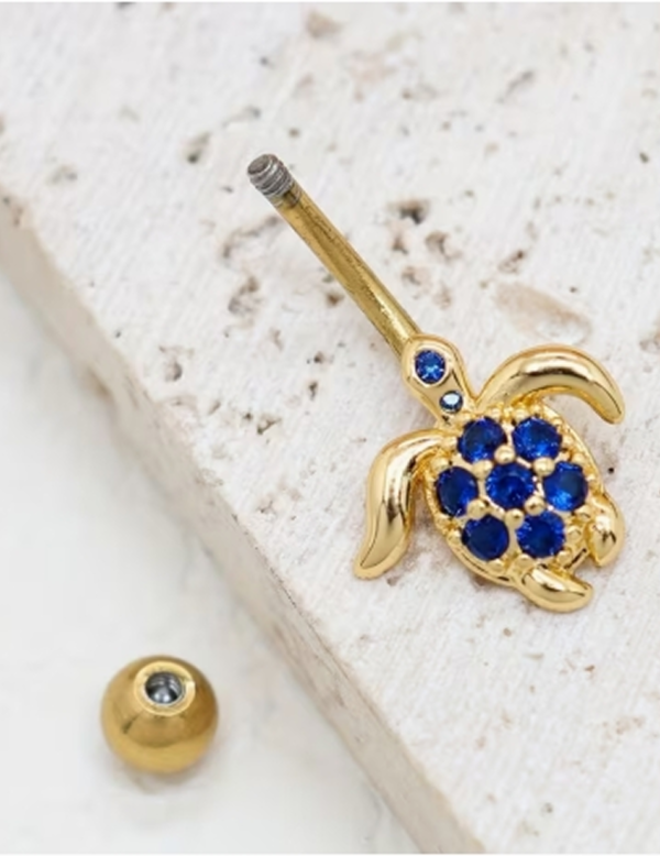 Piercing de Nombril Percé Tendance pour Femme – Bague de Ventre Élégante et Scintillante