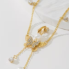 Chaîne de Corps Ajustable avec Faux Piercing Nombril – Bijou de Taille Sans Perçage Tendance pour Femme